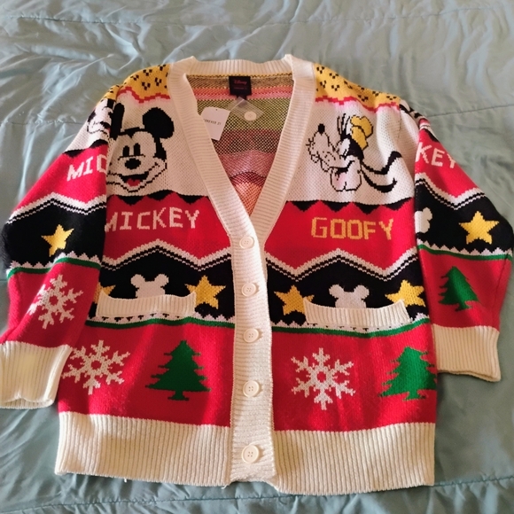 NWT Mickey Mouse X Forever 21 Cardigan Sweater - Picture 2 of 8